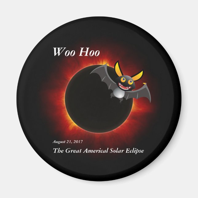 Imán Eclipse solar de 2017, edición de vampiros (Frente)