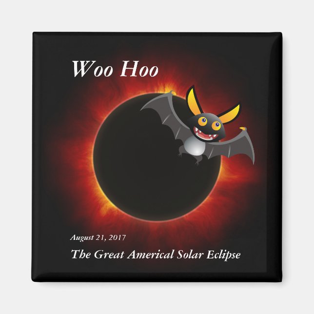 Imán Eclipse solar de 2017, edición de vampiros (Frente)