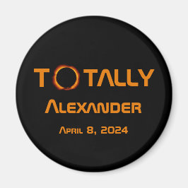 Imán Eclipse solar de 2024 totalmente personal