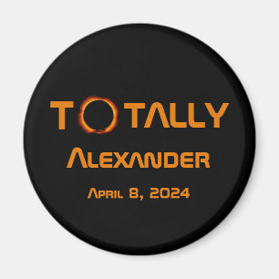 Imán Eclipse solar de 2024 totalmente personal