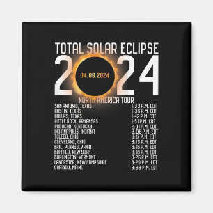 Imán Eclipse solar de atrás en la gira estadounidense 2