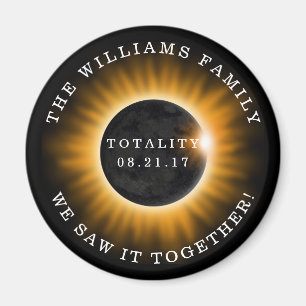 Imán Eclipse solar de la totalidad de la familia