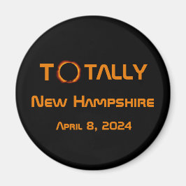 Imán Eclipse solar de New Hampshire 2024