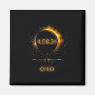 Imán Eclipse solar de Norteamérica - 4.08.24 Ohio Souve