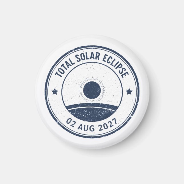 Imán Eclipse solar del 2 de agosto de 2027 (Frente)