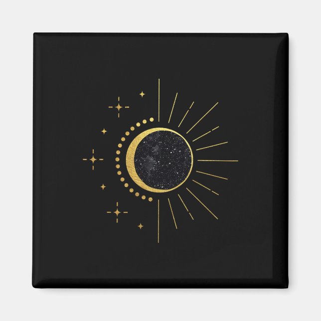 Imán Eclipse Solar Dos Veces En La Vida 2024 Total Sola (Frente)