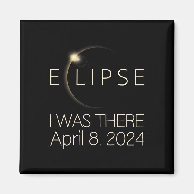 Imán Eclipse Solar En El Que Estuve El 8 De Abril De 20 (Frente)