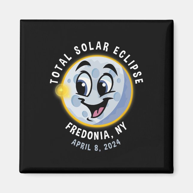 Imán Eclipse solar lindo de Nueva York 8 de abril de 20 (Frente)