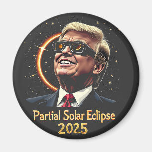 Imán Eclipse solar parcial 2025 Astronomía Trump