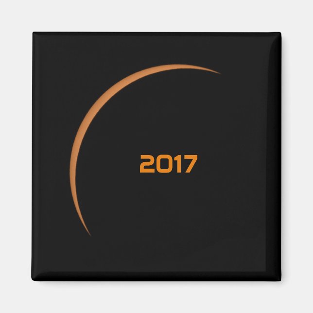 Imán Eclipse solar parcial casi máximo 2017 (Frente)