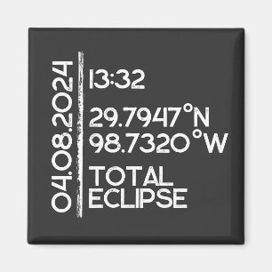 Imán Eclipse solar personalizado 2024