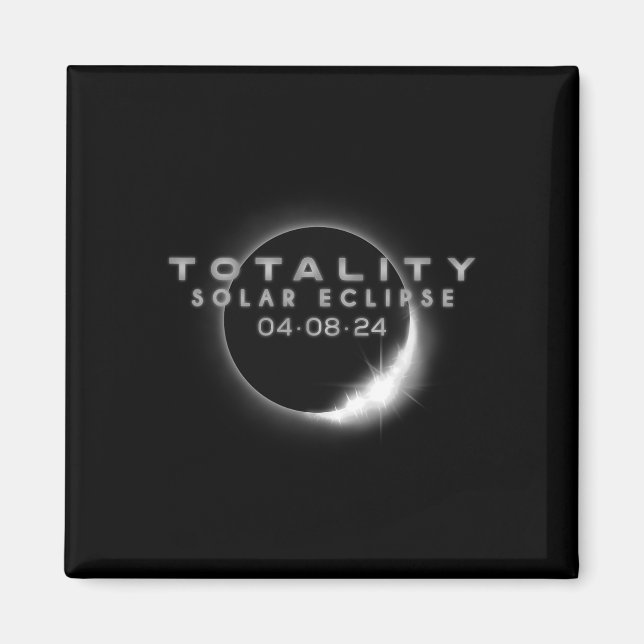 Imán Eclipse solar total 04.08.2024 Totalidad 2 (Frente)