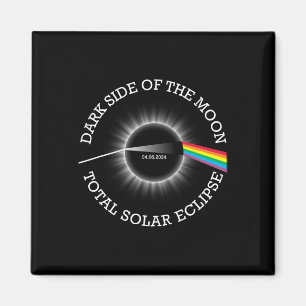 Imán Eclipse solar total 04 08 24 Totalidad arcoiris Os