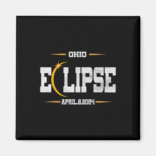 Imán Eclipse solar total 2024 (Frente)