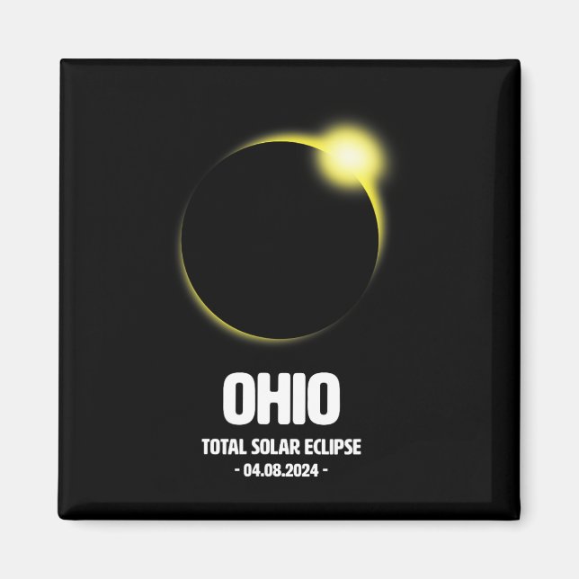 Imán Eclipse Solar Total 2024 04.08.24 Ohio  (Frente)
