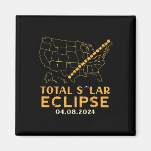 Imán Eclipse solar total 2024 Abril 8 Hombres Mujeres N