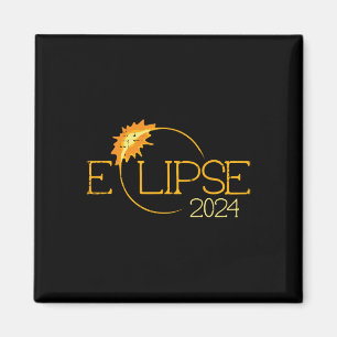 Imán Eclipse solar total 2024 Abril 8 Hombres Mujeres N