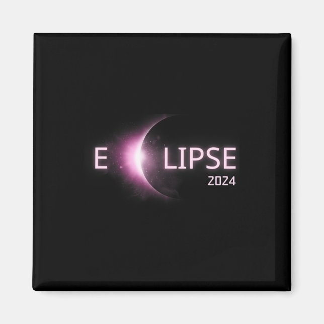 Imán Eclipse solar total 2024 Eclipse solar total 4. (Frente)