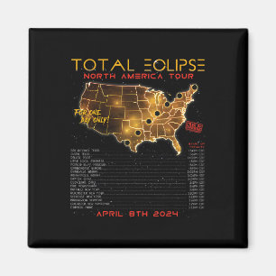 Imán Eclipse solar total 2024 North America Tour