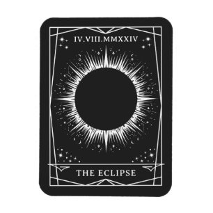 Imán Eclipse solar total 2024 Teller de fortuna Tarot