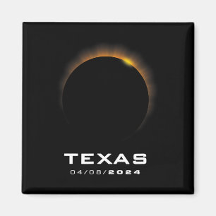 Imán Eclipse solar total 2024 Texas