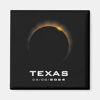 Imán Eclipse solar total 2024 Texas