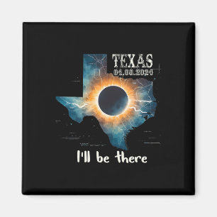 Imán Eclipse solar total 2024 Texas 1