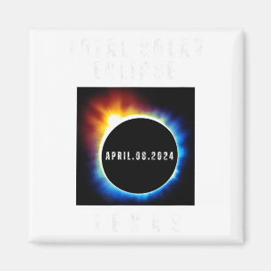 Imán Eclipse solar total 2024 Texas Souvenir