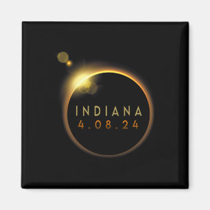 Imán Eclipse solar total 2024 Totalidad Indiana