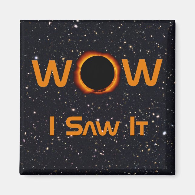 Imán Eclipse Solar Total 2024 WOW Lo Vi (Frente)