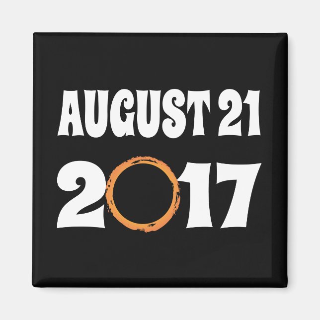 Imán Eclipse solar total 21 de agosto de 2017 (Frente)