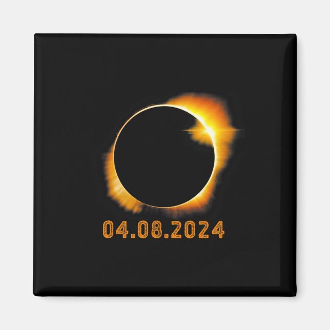 Imán Eclipse solar total 8 de abril de 20241 (Frente)
