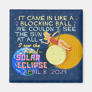 Imán Eclipse solar total 8 de abril de 2024 Diversión e