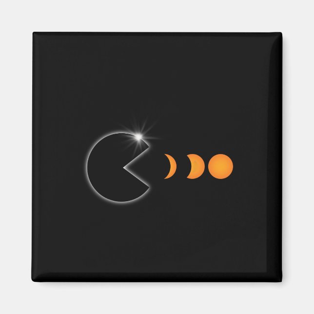 Imán Eclipse solar total 8 de abril de 2024 Fases diver (Frente)