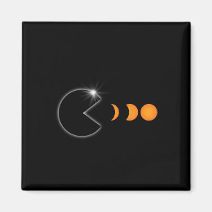 Imán Eclipse solar total 8 de abril de 2024 Fases diver