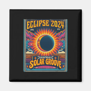 Imán Eclipse solar total 8 de abril de 2024 Norte