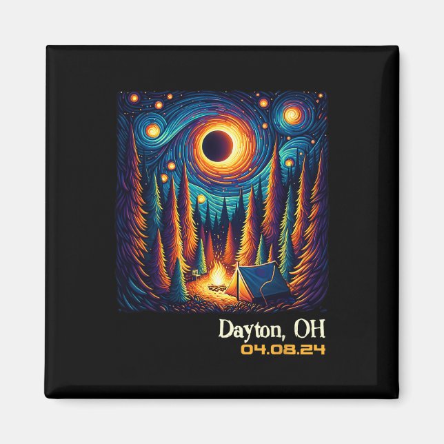 Imán Eclipse solar total Dayton Ohio (Frente)