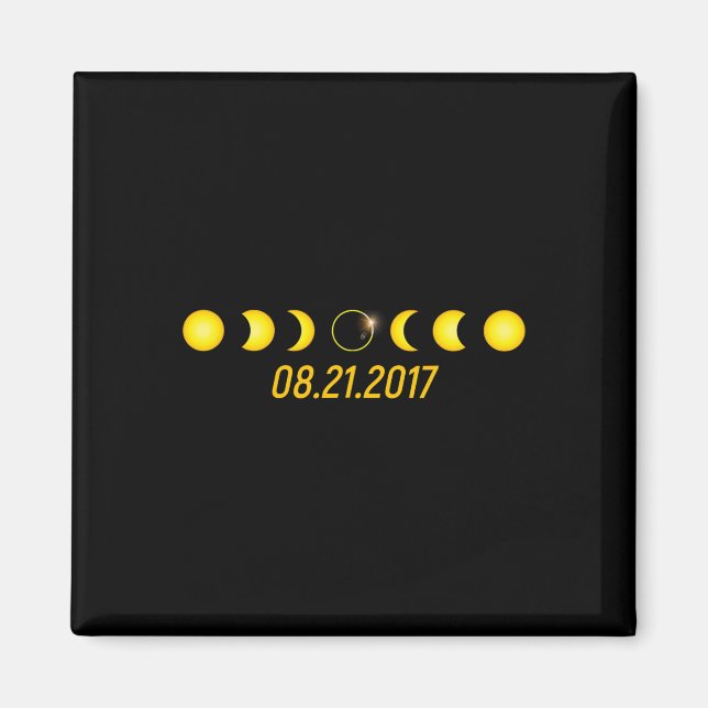 Imán Eclipse solar total de 2017 (Frente)