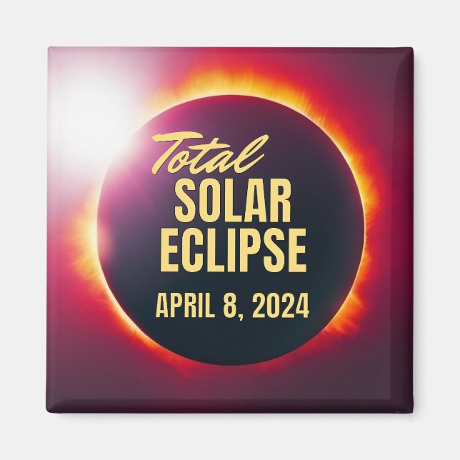 Imán Eclipse solar total de 2024 (Frente)