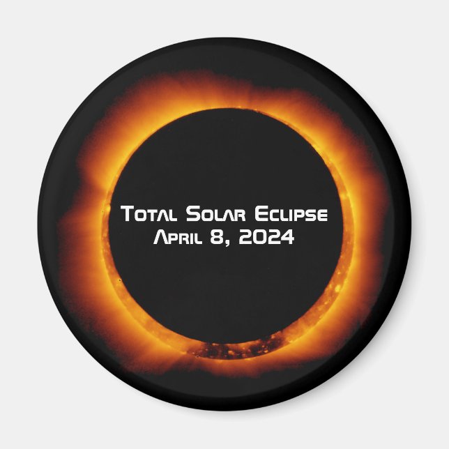 Imán Eclipse solar total de 2024 (Frente)