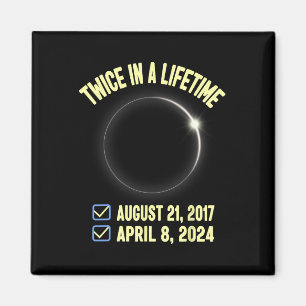 Imán Eclipse Solar Total De 2024 Dos Veces Por Vida