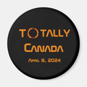Imán Eclipse solar total de Canadá 2024