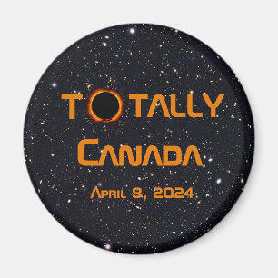 Imán Eclipse solar total de Canadá 2024