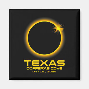Imán Eclipse solar total de Cove Texas Tx 2024