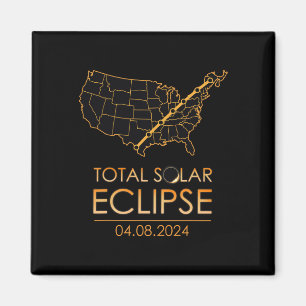 Imán Eclipse solar total de Estados Unidos 8 de abril d