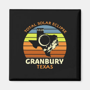 Imán Eclipse solar total de Granbury Texas 2024