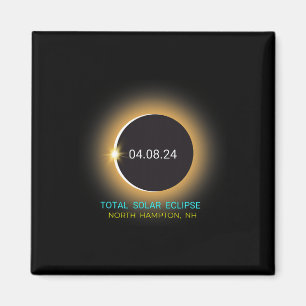 Imán Eclipse solar total de Hampton Nh 040824 Nuevo Ham