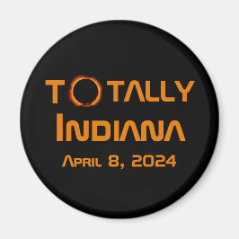 Imán Eclipse solar total de Indiana 2024