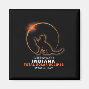 Imán Eclipse solar total de Indiana 2024 1