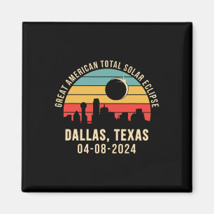 Imán Eclipse solar total de líneas aéreas de Texas 2024